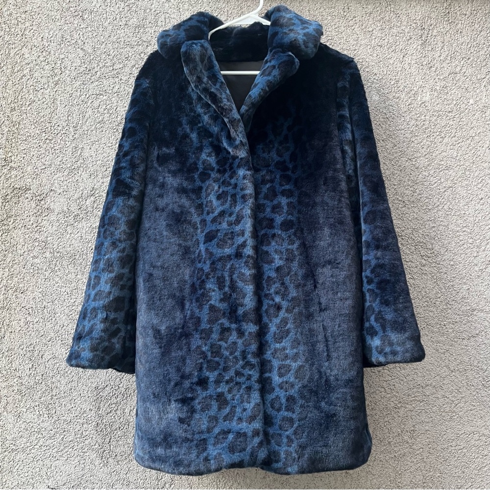 Laundry by Shelli Segal Leopard-Print Faux-Fur Coat